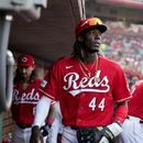 Elly De La Cruz de los Rojos de Cincinnati durante un juego contra los Dodgers de Los Ángeles, el miércoles 7 de junio de 2023, en Cincinnati. (AP Foto/Jeff Dean)