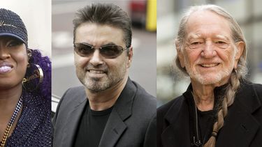 En esta combinación de fotografías, Missy Elliott, de izquierda a derecha, George Michael y Willie Nelson, quienes serán incporporados al Salón de la Fama del Rock & Roll el viernes. (AP Photo)