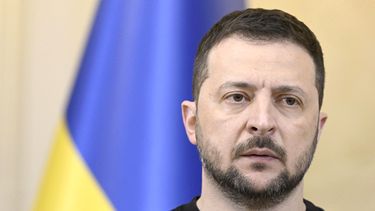 El presidente ucraniano Volodymyr Zelenskyy en Helsinki, Finlandia, el 3 de mayo de 2023. (Vesa Moilanen/Lehtikuva via AP)