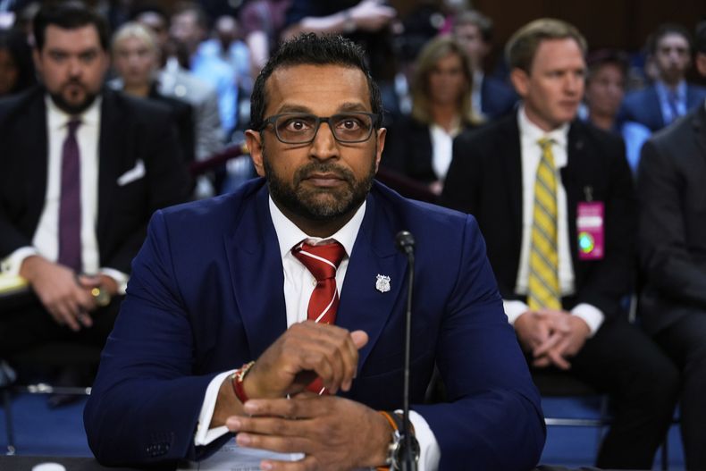 El director del FBI Kash Patel ante la Comisión de Asuntos Jurídicos del Senado en el Congreso en Washington el 16 de septiembre del 2025. (AP foto/Julia Demaree Nikhinson)