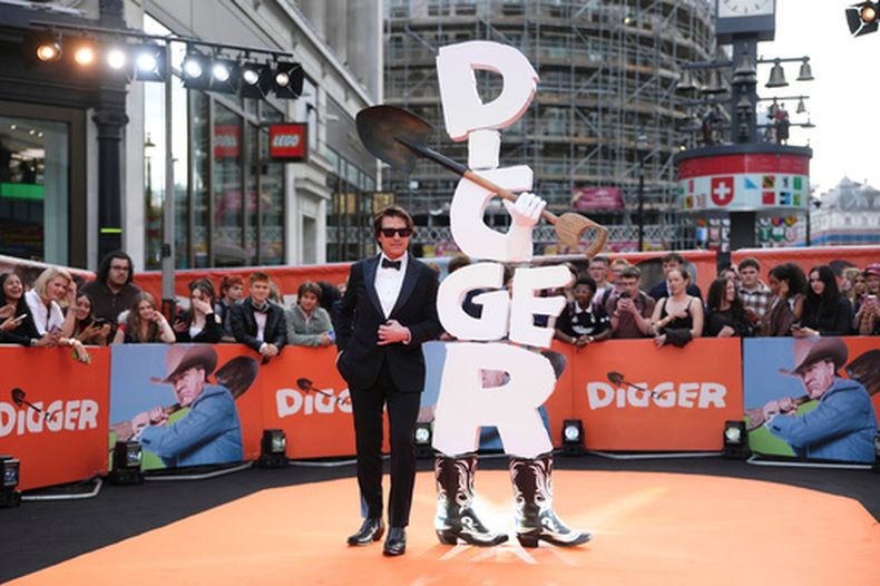 Tom Cruise en el estreno de Digger en Londres el 22 de septiembre del 2026. (Scott A Garfitt/Invision/AP)