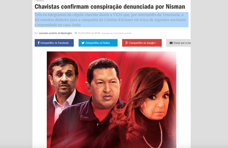 Irán-Kirchner denunciada por Nisman
