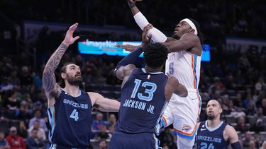 Thunder supera 115-109 a Grizzlies; expulsan a Morant
