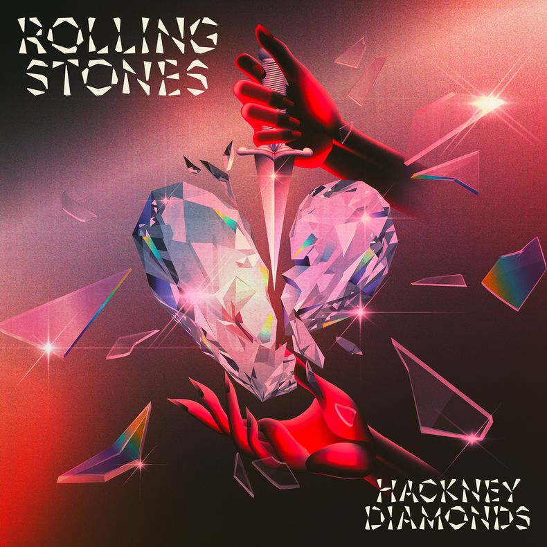 En esta imagen proporcionada por Universal Music, el arte de Hackney Diamonds de The Rolling Stones. (Universal Music vía AP)