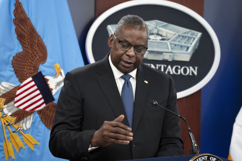 El secretario de Defensa de EEUU Lloyd Austin en Washington, el 18 de julio de 2023. (Foto AP /Manuel Balce Ceneta)