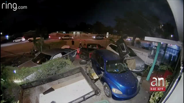 impactantes imagenes: hombre se estrella contra una casa del nw de miami y destroza 3 carros