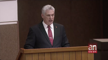 en su primer discurso como presidente de la republica, diaz-canel promete que el pais volvera a la normalidad