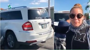 la senorita dayana recibe un mercedes benz de regalo por ano nuevo
