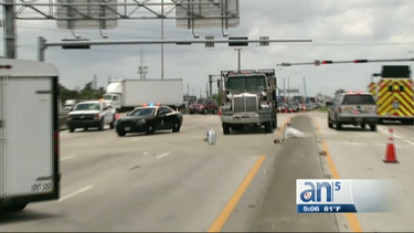 derrame de aceite detiene a okeechobee road por mas de una hora