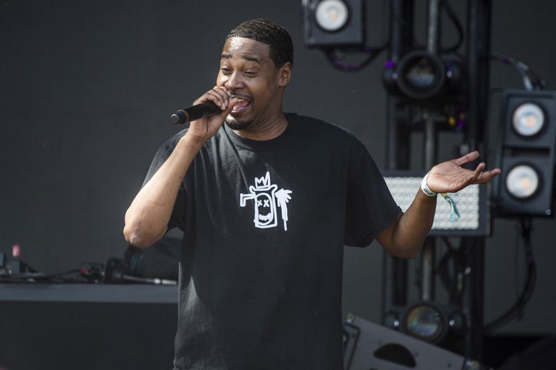 ARCHIVO - Danny Brown durante su presentación en el festival Austin City Limits en Zilker Park en Austin, Texas el 15 de octubre de 2017. Tantor de Brown fue nombrada una de las canciones del año por The Associated Press. (Foto Amy Harris/Invision/AP, archivo)