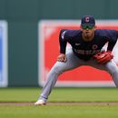 El tercera base Gabriel Arias de los Guardianes de Cleveland durante el juego contra los Orioles de Baltimore, el lunes 29 de mayo de 2023. (AP Foto/Julio Cortez)