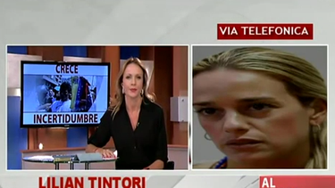Lilian Tintori la esposa de Leopoldo López con Luisiana Rios