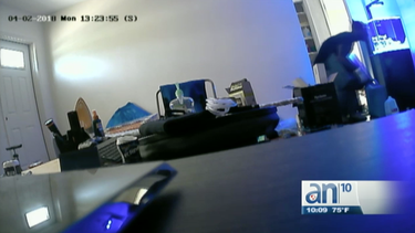 un hombre se arrastra por la ventana del bano para robar una casa en miami shores
