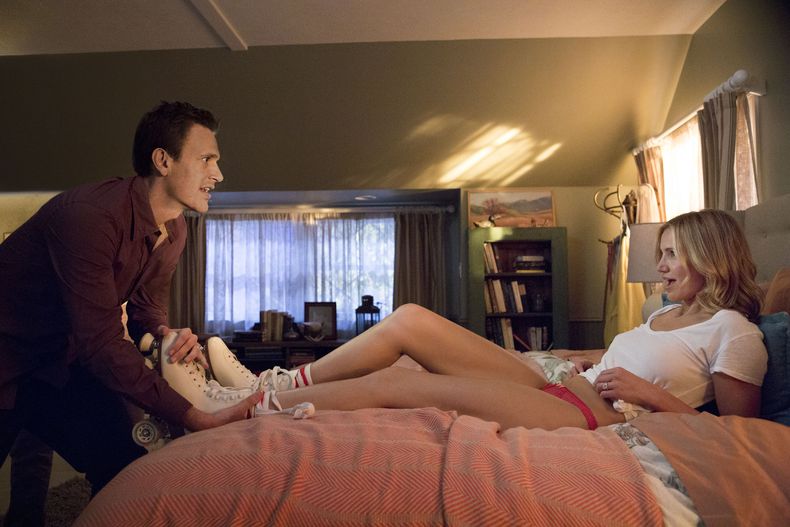En esta imagen difundida por Sony Pictures, Cameron D&iacute;az y Jason Segel en una escene de "Sex Tape". (AP Foto/Sony Pictures, Claire Folger)