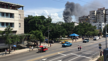 incendio en el hospital oncologico de la habana