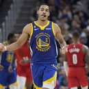 Poole anota 41, Thompson 31 y Warriors superan a Blazers