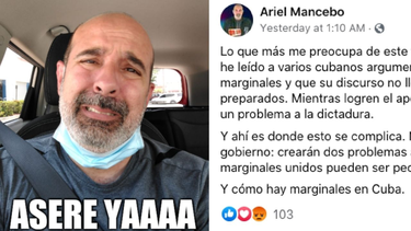 humorista cubano residente en miami arremete en las redes sociales contra el movimiento san isidro y le llueven las criticas
