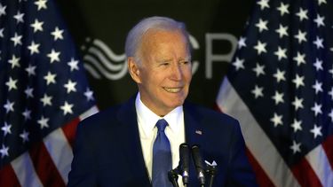 El expresidente de Estados Unidos, Joe Biden, habla en la conferencia de Defensores, Asesores y Representantes de los Discapacitados en Chicago, el martes 15 de abril de 2025. (AP Foto/Nam Y. Huh)
