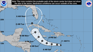 se forma depresion tropical: cuba y el sur de la florida en alerta