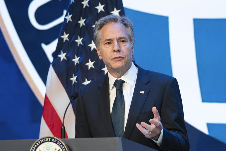 El secretario de Estado Antony Blinken en Arlington, Virginia, el 21 de noviembre del 2024. (AP foto/Jose Luis Magana)