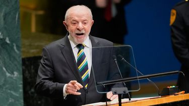 El presidente de Brasil, Luíz Inácio Lula da Silva, habla en la 81ra sesión de la Asamblea General de las Naciones Unidas, en la sede del organismo, el martes 22 de septiembre de 2026. (AP Photo/Yuki Iwamura)