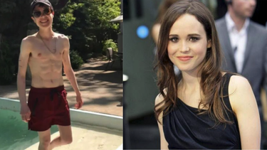 elliot page presumio su abdomen con su primer traje de bano como chico trans