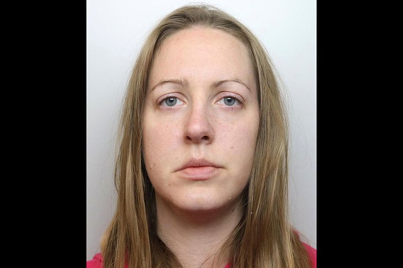 Lucy Letby, la enfermera acusada de asesinar a bebés en Gran Bretaña. Foto suministrada por la policía de Cheshire. (Policía de Cheshire via AP)