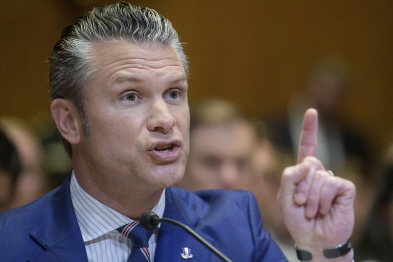 El secretario de Defensa Pete Hegseth en el Congreso en Washington el 11 de junio del 2025. (AP foto/Rod Lamkey, Jr.)