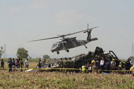 Falta de combustible ocasionó caída de helicóptero en México