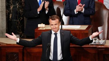 Macron, en el Congreso, alaba “relación especial” con EEUU