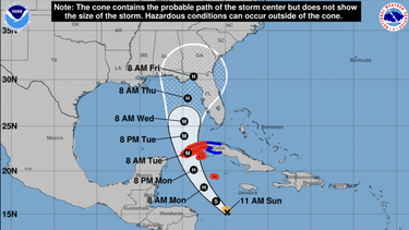 ian se fortalecera rapidamente y llegara a cuba como huracan categoria 4. florida se prepara