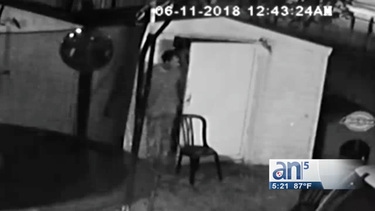 captan en camara robo en  iglesia adventista en miami
