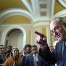 El líder de la mayoría demócrata en el Senado, Chuck Schumer, en el Capitolio en Washington, el 31 de octubre de2023. (Foto AP /J. Scott Applewhite)