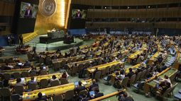 El secretario general de Naciones Unidas António Guterres, habla durante la 79na sesión de la Asamblea General, el martes 10 de septiembre de 2024. (AP Foto/Yuki Iwamura)