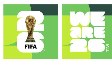 Estas imágenes proporcionadas por la FIFA el miércoles 17 de mayo de 2023 muestran la marca oficial y el eslogan del Mundial de 2026 (FIFA via AP)