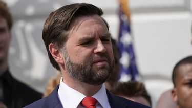 El vicepresidente estadounidense JD Vance en la Casa Blanca en Washington el 14 de abril del 2025. (AP foto/Alex Brandon)