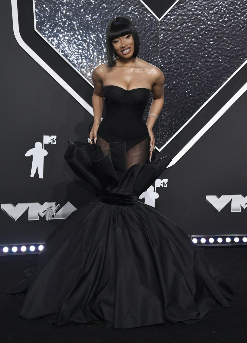 Megan Thee Stallion llega a los Premios MTV a los Videos Musicales el miércoles 11 de septiembre de 2024 en el UBS Arena de Elmont, Nueva York. (Foto Evan Agostini/Invision/AP)