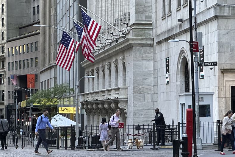 La sede de la Bolsa de Valores de Nueva York el 29 de mayo de 2024. (Foto AP/Peter Morgan)