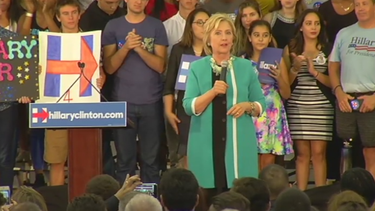 hillary clinton visita el sur de la florida