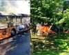 Imágenes Impactantes: ómnibus de la ruta P3 devorado por llamas en el reparto Alamar
