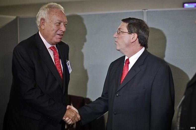 García-Margallo junto al canciller cubano Bruno Rodríguez Parrilla.
