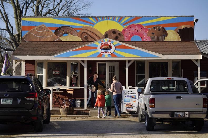 La panadería Leavitts Country Bakery, en Conway, Nueva Hampshire, el 13 de abril del 2023. (AP foto/Robert F. Bukaty)