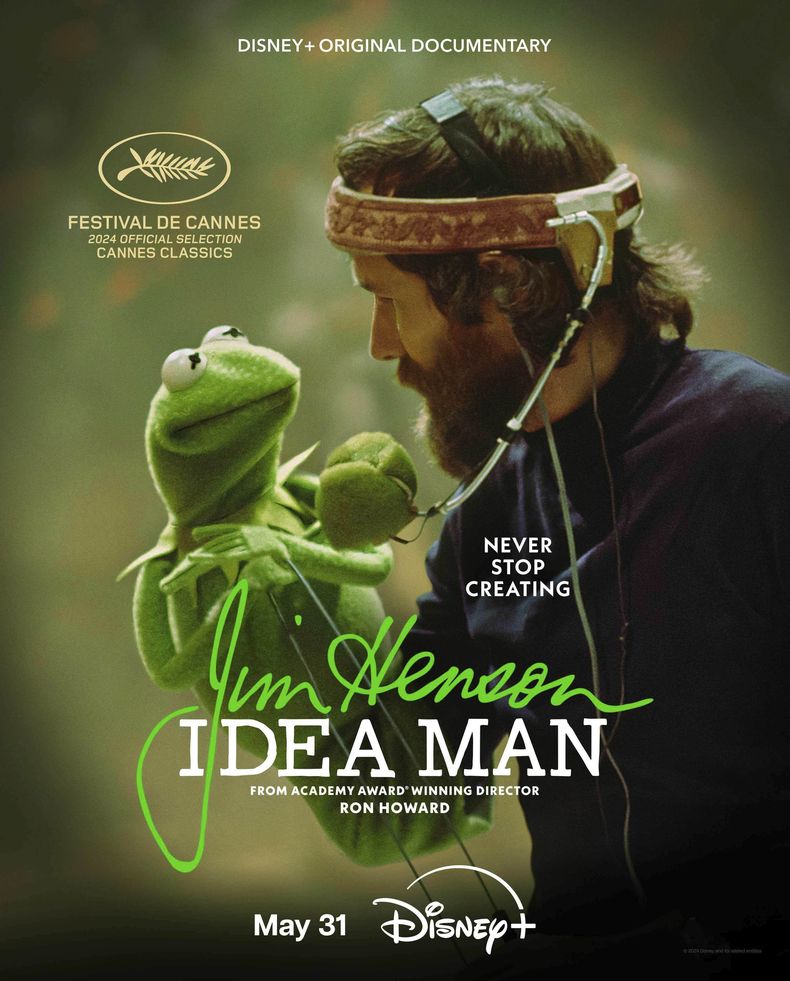 En esta imagen proporcionada por Disney+ el arte promocional de Jim Henson: Idea Man estrenado el 31 de mayo. (Disney+ vía AP)