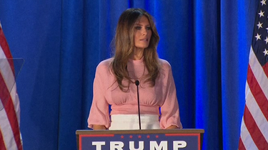melania trump dio discurso en pensilvania