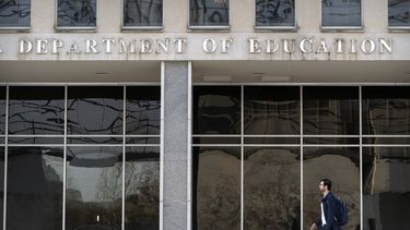 La sede del Departamento de Educación de Estados Unidos en Washington el 12 de marzo del 2025. (AP foto/Mark Schiefelbein)