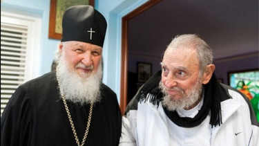 el patriarca ruso kiril visito al dictador fidel castro en la habana