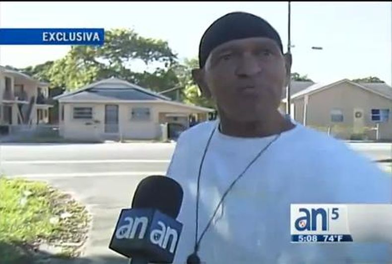 Tras una intensa búsqueda por un vecindario del noroeste de Miami, un equipo de América Noticias entrevistó en exclusiva al hombre que acaparó titulares internacionales cuando intentó negociar un cocodrilo vivo por cerveza.