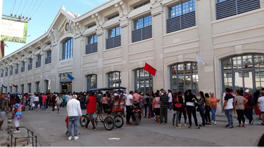 reabre el mercado de cuatro caminos tras disturbios del primer dia