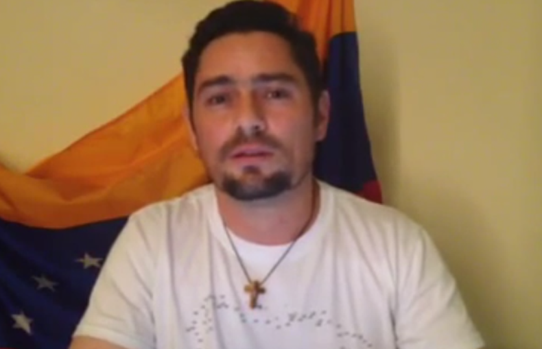 El coordinador de Voluntad Popular, por pedido de Leopoldo López, publicó una grabación en Twitter para leer el "Manifiesto por la resistencia democrática". Se propone una ruta de acción para ir al diálogo