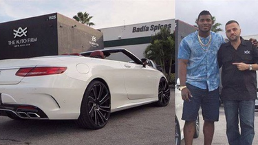 el impresionante mercedes-benz nuevo de yasiel puig